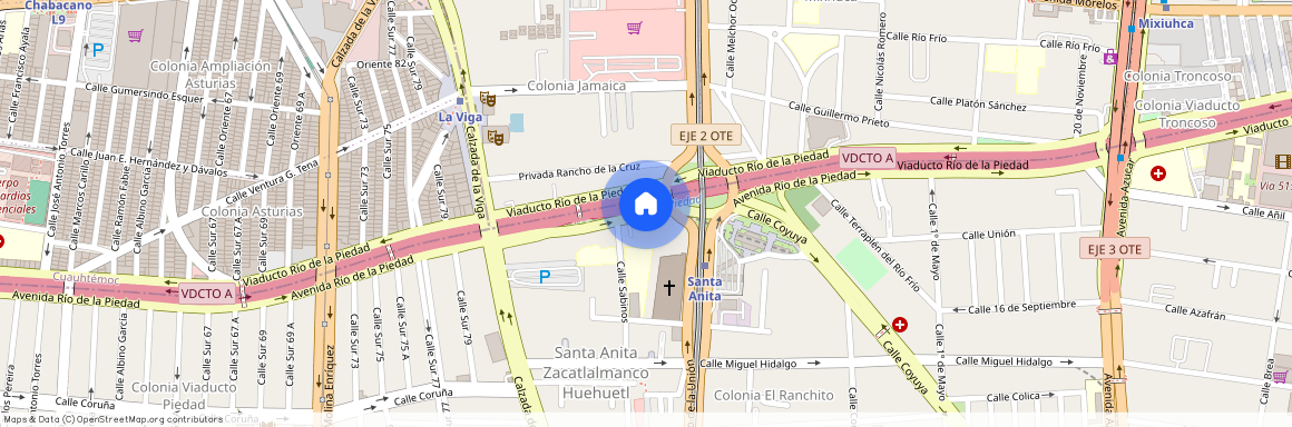 Se departamento Viad. Río de la Piedad, Santa Anita, Ciudad de México, CDMX #s/n, Colonia Jamaica, C.P. 15800, Df / Cdmx