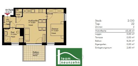 Tolle Neubauwohnung mit Süd-Balkon nahe U1 Kagraner Platz – Energie sparen und im Neubau wohnen! - Photo 2