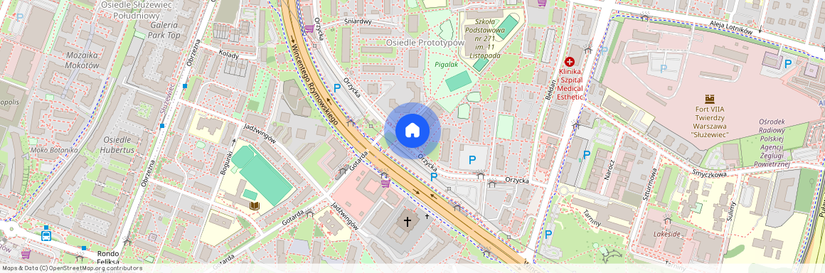 ul. Orzycka 6, Służew, Mokotów, Warszawa, mazowieckie