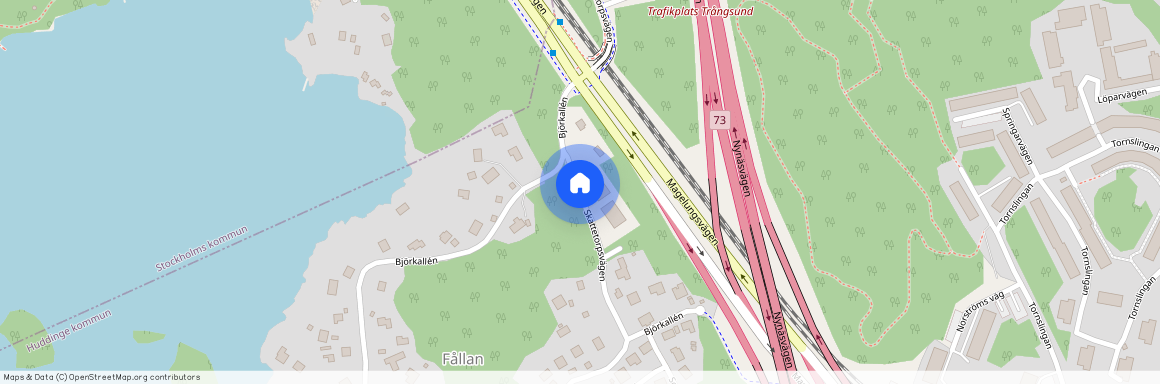 Björkallén, Trångsund