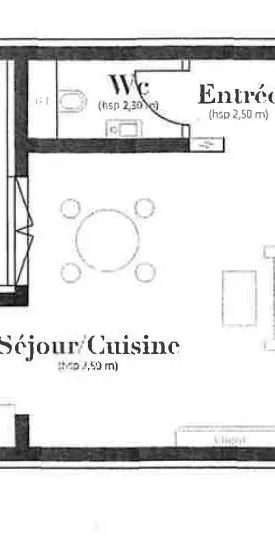 Appartement à louer 2 pièces 42.69m² - Photo 2