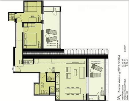 Moderne 3.5-Zimmer-Wohnung mit Balkon in Bettwiesen - Photo 5