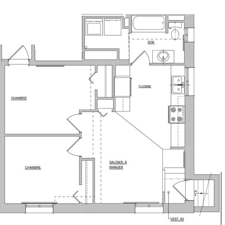 4 ½ appartement à louer dans Villeray demi sous-sol - Photo 1