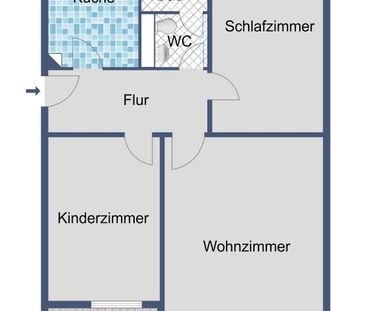 3-Zimmer mit Balkon und Aufzug in Wiesbaden - Foto 4