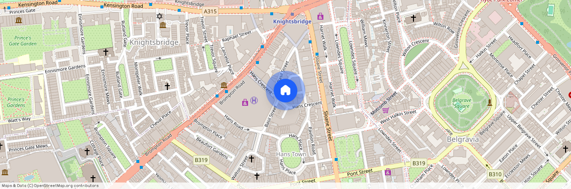 Hans Crescent, Knightsbridge, London, SW1X