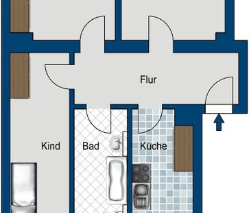 Leipzig Leutzsch Brehmestraße- 3 Zimmer Wohnung mit Balkon - Photo 5