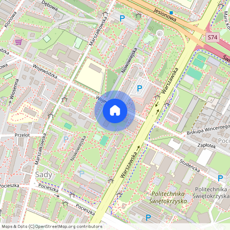 ul. Wojewódzka 3, Sady, Kielce, świętokrzyskie