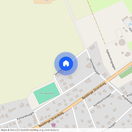 Smörsoppvägen, Beddingestrand