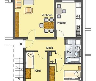 WBS erforderlich! Schöne 3 Zimmer Wohnung -ruhig und trotzdem zentral gelegen - Foto 3