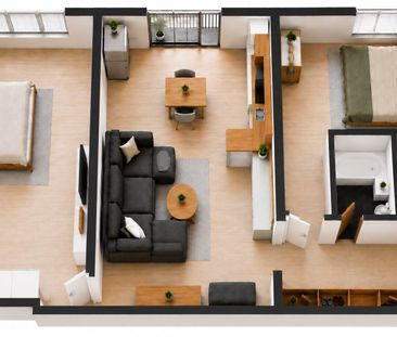 3 izbový byt na prenájom 55m2, Jarná, Žilina - Photo 1