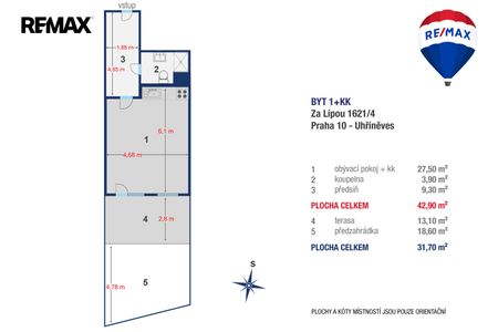 Pronájem bytu 1+kk v osobním vlastnictví 43 m², Praha 10 - Uhříněves - Photo 4