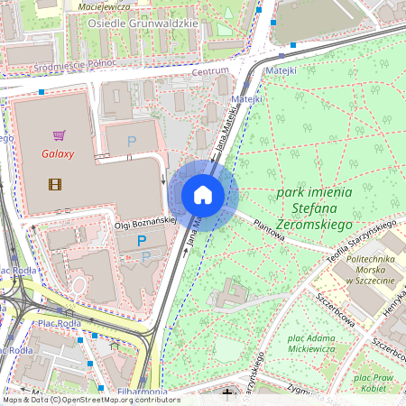 ul. Jana Matejki, Stare Miasto, Śródmieście, Szczecin, zachodniopomorskie