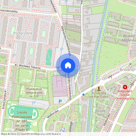 ul. Aleksandra Kowalskiego, Bródno-Podgrodzie, Targówek, Warszawa, mazowieckie