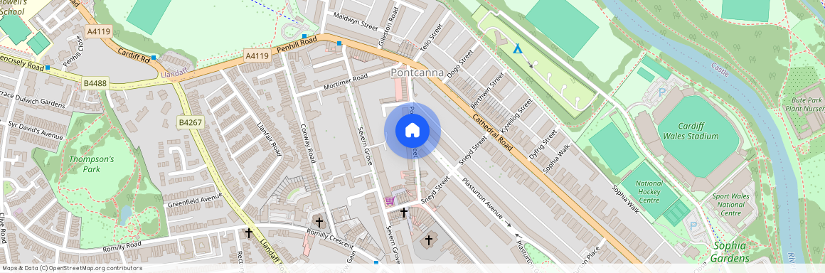 Plasturton Avenue, Pontcanna, Cardiff, CF11