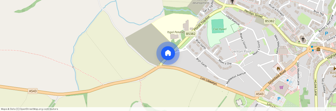 New build house, Denbigh, Denbighshire