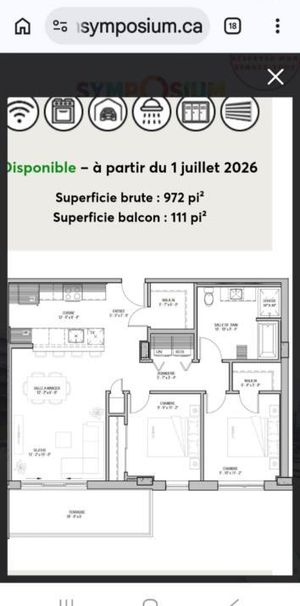 Condo locatif 41/2 Cession de bail pour juillet et août 2026. Renouvellement en septembre avec le gestionnaire. - Photo 1