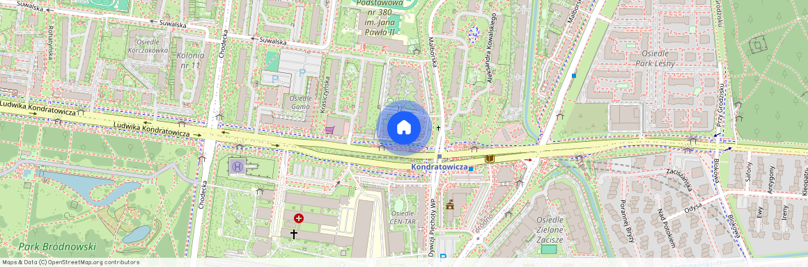 ul. Ludwika Kondratowicza, Bródno-Podgrodzie, Targówek, Warszawa, mazowieckie