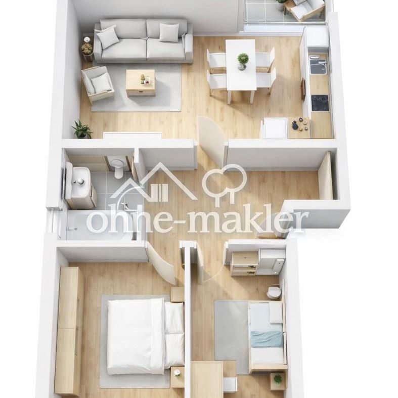 Hochwertig möbliert | U1/U3 5 Min | Balkon - Photo 1