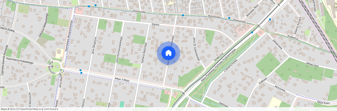 Piaseczyński, Piaseczno, Zalesie, Dolne, Stefana, Żółkiewskiego