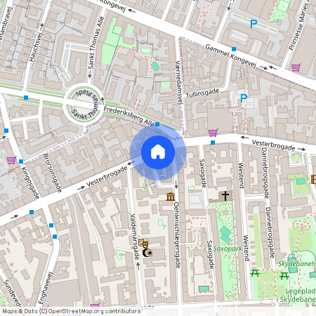 København K, Vesterbrogade 79, 1. tv.