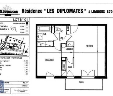 Location Appartement 2 pièces 49m² LIMOGES 87000 - Photo 5