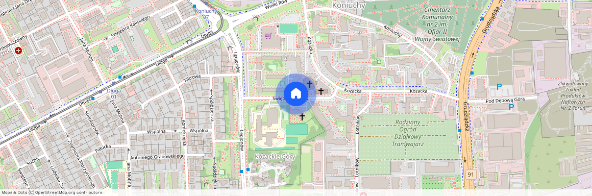 ul. św. Faustyny, Koniuchy, Toruń, kujawsko-pomorskie