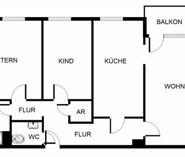 Demnächst frei! 3-Zimmer-Wohnung in Herne Bickern - Photo 1