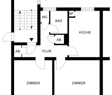 Willkommen im neuen Zuhause, zentrale 2-Zimmer-Wohnung// 1.OG links - Photo 1