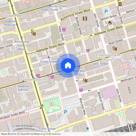 google map, Old Toronto, Old Toronto, Toronto, M5V 1K2