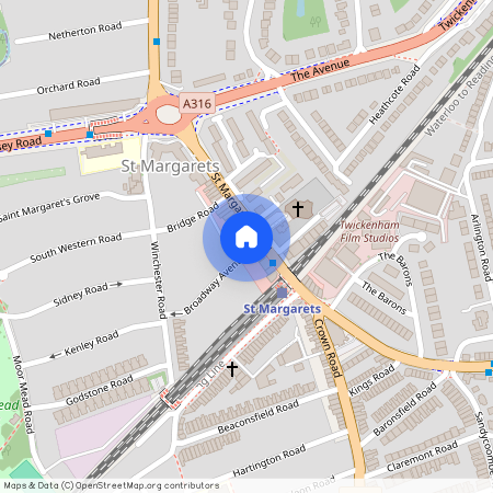 St. Margarets Rd, St Margarets, Twickenham TW1 1RG