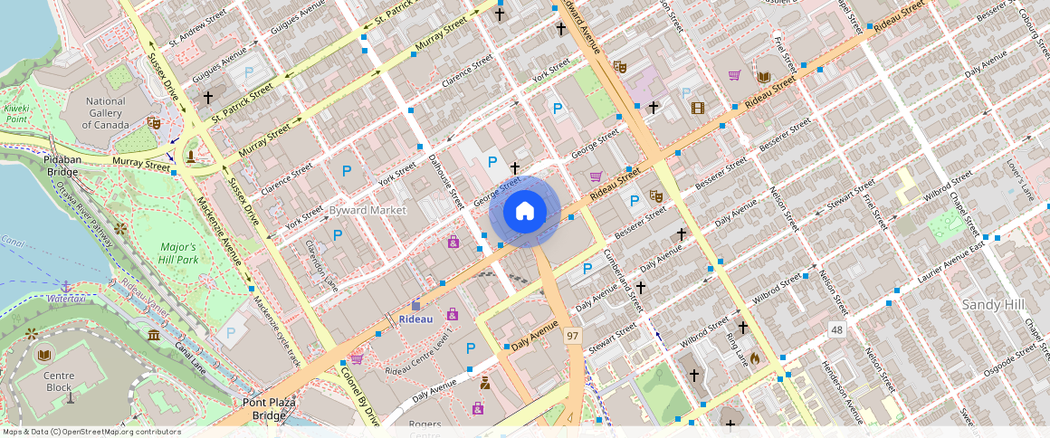 ** Rideau Street, Byward Market, Ottawa, ON