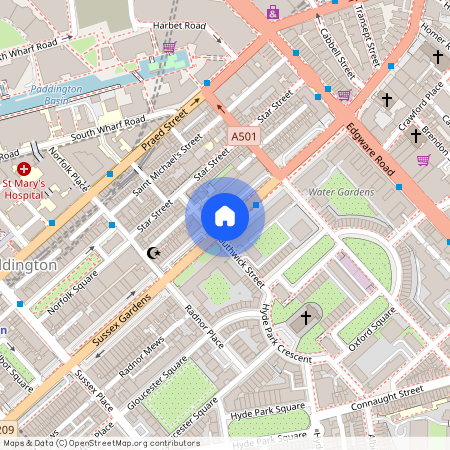 Sussex Gardens, W2, London