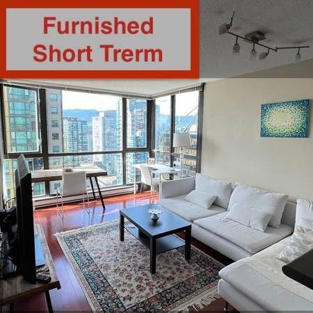 OCEAN VIEW Furnished 1Bdr + Office in Coal Harbour - Photo 1