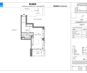 Appartement T1 à louer Nantes - 37 m² - Photo 1