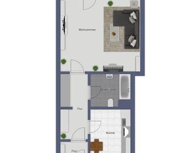 Großes 1-Zi.-Apartment mit Balkon, separater Küche und EBK in zentr... - Photo 5