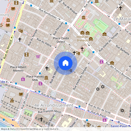 rue du Bourg Tibourg et rue rue Sainte Croix de la Bretonnerie 75004 Paris (4e arrondissement)