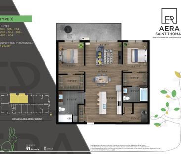 Aera St-Thomas Condo 4 1/2 St-Hyacinthe à louer - appartement / log... - Photo 4