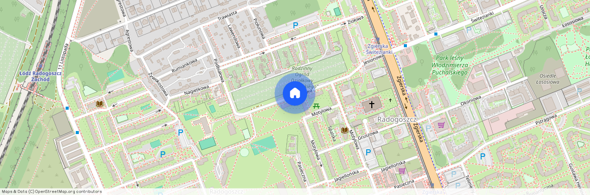 ul. Jesionowa, Radogoszcz, Bałuty, Łódź, łódzkie