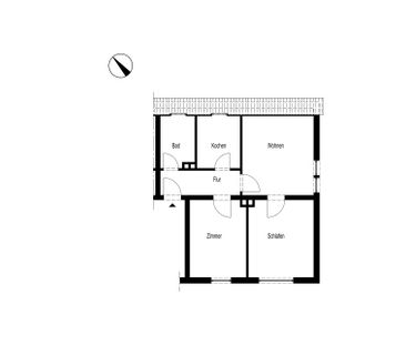 DREI-ZIMMER-WOHNUNG IN BRÜGGE – 50 QM - Photo 2