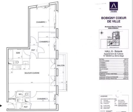 location Appartement T4 DE 78.3m² À BOBIGNY - Photo 5