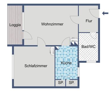 Attraktive 2-Zimmer-Wohnung, optimal für Paare! - Foto 1