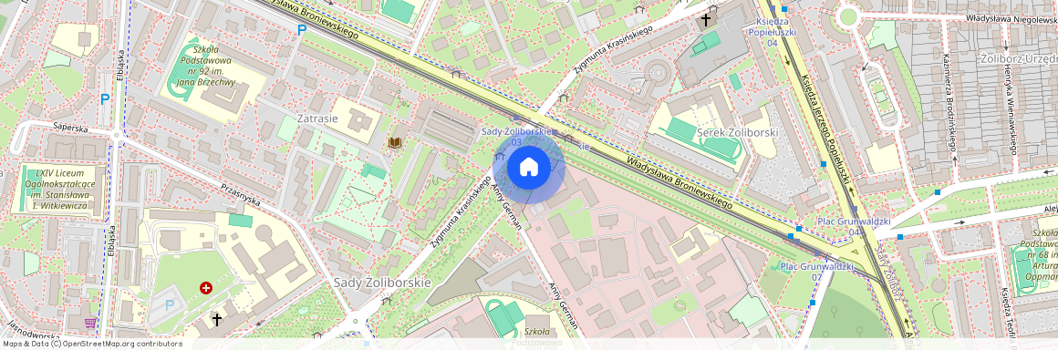 ul. Anny German, Sady Żoliborskie, Żoliborz, Warszawa, mazowieckie