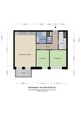 Appartement te huur: Dommelstraat 117 7417 WR Deventer - Foto 1