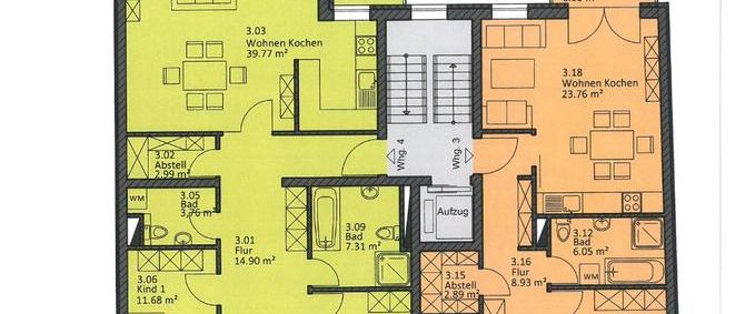 5-Raum Wohnung mit Balkon - Foto 1