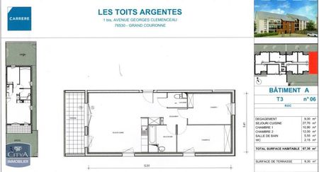 Location Appartement 3 pièces 67m² GRAND COURONNE 76530 - Photo 4