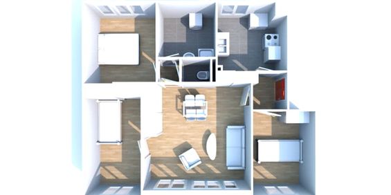 Au Trait : appartement T4 à louer - Photo 3