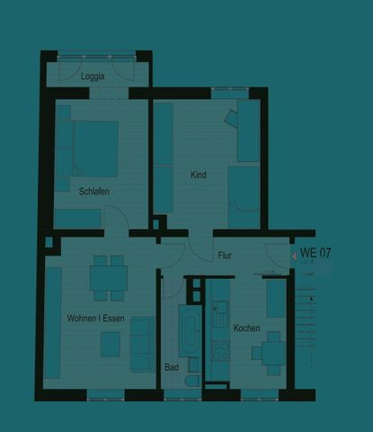 Attraktive 3-Zimmer-Wohnung mit Einbauküche und Loggia in Chemnitz-Hilbersdorf! - Foto 2