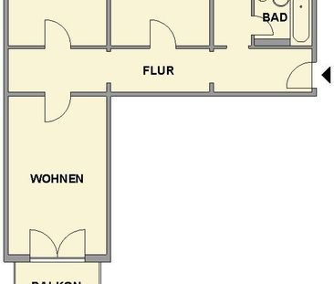 3-Raum-Wohnung mit Balkon nahe Goetheplatz - Foto 1