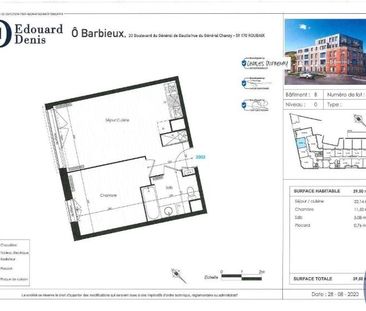 Location Appartement 2 pièces 39m² ROUBAIX 59100 - Photo 3