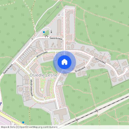 ul. Cisowa, Centrum, Zielona Góra, lubuskie